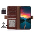 Skórzane Etui Pokrowiec RFID do iPhone 16 Plus brązowe