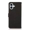 Skórzane Etui KHAZNEH z RFID do iPhone 16 czarne
