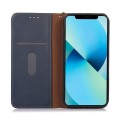Skórzane Etui Pokrowiec KHAZNEH do iPhone 16 Plus niebieskie