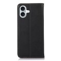 Skórzane Etui Pokrowiec KHAZNEH do iPhone 16 Plus czarne