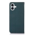 Skórzane Etui Pokrowiec KHAZNEH do iPhone 16 zielone