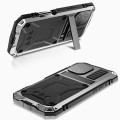 R-JUST Pancerne Etui Antywstrząsowe do iPhone 16 Plus srebrne