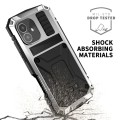 R-JUST Pancerne Etui Antywstrząsowe do iPhone 16 Plus srebrne