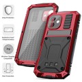 R-JUST Pancerne Etui Antywstrząsowe do iPhone 16 czerwone
