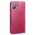 QIALINO Eleganckie Skórzane Etui Pokrowiec do iPhone 16 Plus różowe