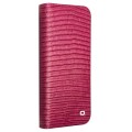 QIALINO Eleganckie Skórzane Etui Pokrowiec do iPhone 16 różowe