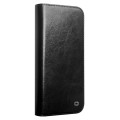 QIALINO Eleganckie Skórzane Etui do iPhone 16 Plus czarne