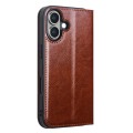 QIALINO Eleganckie Skórzane Etui do iPhone 16 brązowe