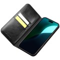 QIALINO Eleganckie Skórzane Etui do iPhone 16 czarne