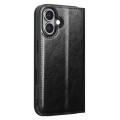 QIALINO Eleganckie Skórzane Etui do iPhone 16 czarne