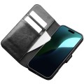 QIALINO Eleganckie Skórzane Etui Pokrowiec do iPhone 16 Plus czarne