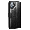 QIALINO Eleganckie Skórzane Etui Pokrowiec do iPhone 16 Plus czarne