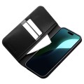 QIALINO Matowe Skórzane Etui do iPhone 16 czarne
