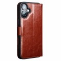 QIALINO Eleganckie Skórzane Etui Pokrowiec do iPhone 16 brązowe