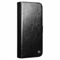 QIALINO Eleganckie Skórzane Etui Pokrowiec do iPhone 16 czarne