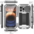 R-JUST Pancerne Etui Antywstrząsowe do iPhone 16 Pro srebrne