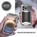 R-JUST Pancerne Etui Antywstrząsowe do iPhone 16 Pro srebrne