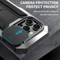 R-JUST Pancerne Etui Antywstrząsowe do iPhone 16 Pro srebrne