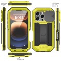 R-JUST Pancerne Etui Antywstrząsowe do iPhone 16 Pro żółte