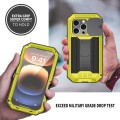 R-JUST Pancerne Etui Antywstrząsowe do iPhone 16 Pro żółte