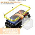 R-JUST Pancerne Etui Antywstrząsowe do iPhone 16 Pro żółte