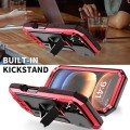 R-JUST Pancerne Etui Antywstrząsowe do iPhone 16 Pro czerwone