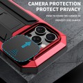 R-JUST Pancerne Etui Antywstrząsowe do iPhone 16 Pro czerwone