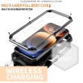 R-JUST Pancerne Etui Antywstrząsowe do iPhone 16 Pro czarne