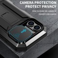 R-JUST Pancerne Etui Antywstrząsowe do iPhone 16 Plus czarne