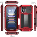 R-JUST Pancerne Etui Antywstrząsowe do iPhone 16 Plus czerwone