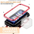 R-JUST Pancerne Etui Antywstrząsowe do iPhone 16 Plus czerwone