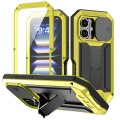 R-JUST Pancerne Etui Antywstrząsowe do iPhone 16 żółte