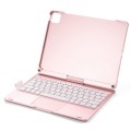 Podświetlana Obrotowa Klawiatura TouchPad do iPad Pro 11 2022/2021/2020 różowa