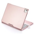 Podświetlana Obrotowa Klawiatura TouchPad do iPad Pro 11 2022/2021/2020 różowa