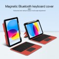 Czerwone Etui Podświetlana Klawiatura do iPad 10.9 2022