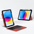 Czerwone Etui Podświetlana Klawiatura do iPad 10.9 2022