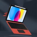 Czerwone Etui Podświetlana Klawiatura do iPad 10.9 2022