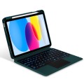 Zielone Etui Pokrowiec Podświetlana Klawiatura do iPad 10.9 2022