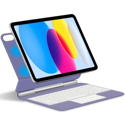 Fioletowe Magnetyczne Etui Magic Keyboard do iPad 10 2022 / iPad 11 2025