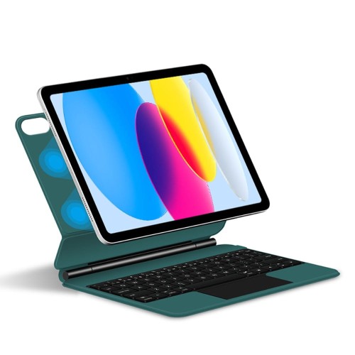 Zielone Magnetyczne Etui Magic Keyboard do iPad 10 2022 / iPad 11 2025