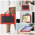 Czerwone Mocne Pancerne Etui z Uchwytem i Paskiem do Samsung Galaxy Tab S10+ 12.4
