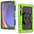 Zielone Mocne Pancerne Etui z Uchwytem i Paskiem do Samsung Galaxy Tab S10+ 12.4