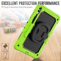 Zielone Mocne Pancerne Etui z Uchwytem i Paskiem do Samsung Galaxy Tab S10+ 12.4