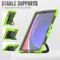 Zielone Mocne Pancerne Etui z Uchwytem i Paskiem do Samsung Galaxy Tab S10+ 12.4