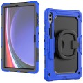 Niebieskie Mocne Pancerne Etui z Uchwytem i Paskiem do Samsung Galaxy Tab S10+ 12.4