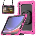 Różowe Mocne Pancerne Etui z Uchwytem i Paskiem do Samsung Galaxy Tab S10+ 12.4