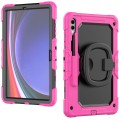 Różowe Mocne Pancerne Etui z Uchwytem i Paskiem do Samsung Galaxy Tab S10+ 12.4