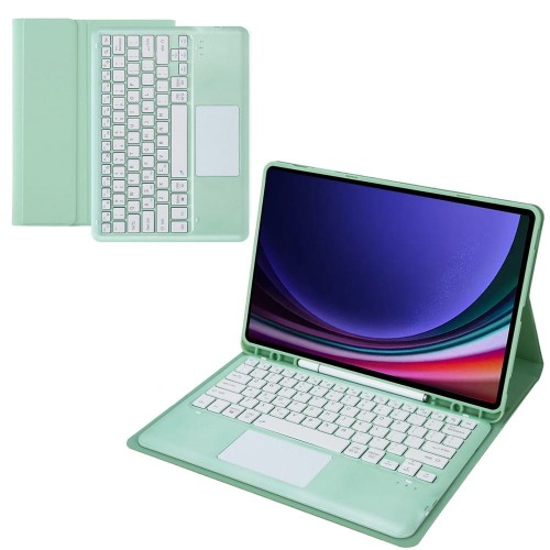 Zielone Etui Klawiatura z Touch Pad do Samsung Galaxy Tab S10+