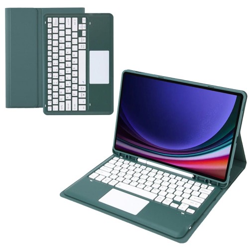 Zielone Etui Klawiatura z Touch Pad do Samsung Galaxy Tab S10+