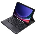 Czarne Etui Klawiatura z Touch Pad do Samsung Galaxy Tab 9+ 12.4